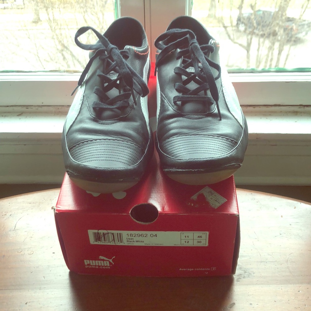 Puma Usan Black Leather